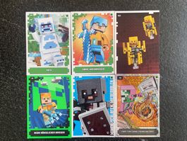 Lego Minecraft Sammelkarten, 6 Stück