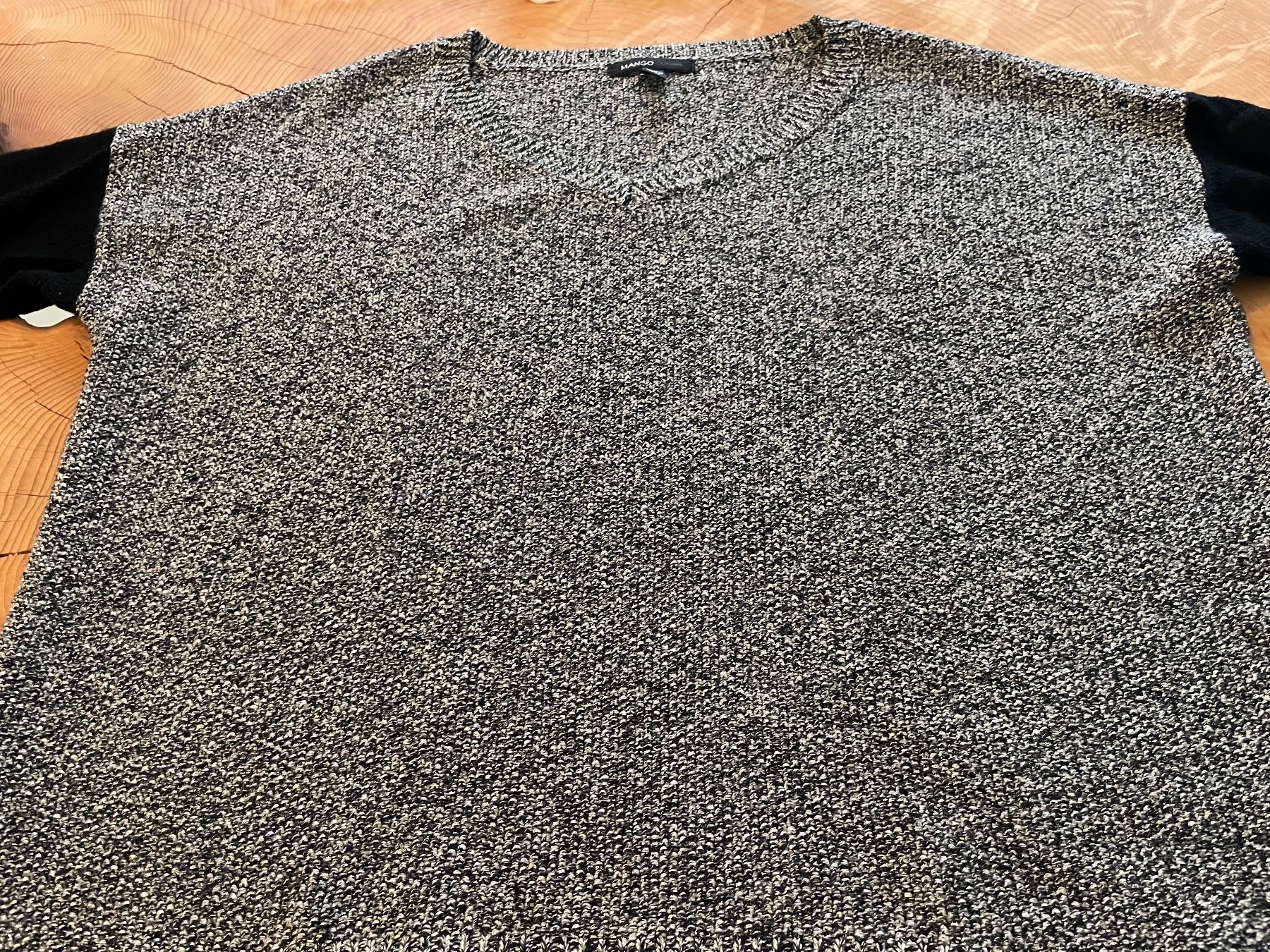 Mango Pulls & Sweat-shirts: Wunderschöner grau/silberner Pullover grobem Strick MANGO L – Neuf (Voir description) à Zürich par AnnaSa 1