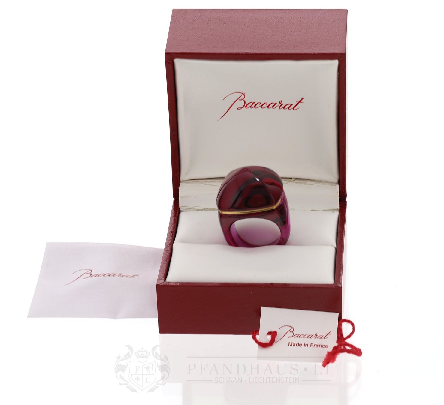 Baccarat Anelli: BACCARAT MEDICIS POP RING GRÖSSE 51 NEU – Nuovo e nell'imballaggio originale da Schaan venduto da Pfandhaus-LI 8