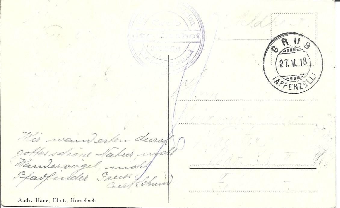 Cartoline postali: AK Rossbüchel  SG – Usato da Appenzell venduto da mai25 1