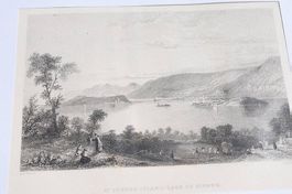Bielersee mit Kanicheninsel Sthalstisch 1836