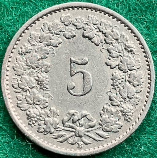 Tutti le monete: Pièce de 5 ct suisse 1920 – Usato da Plan-les-Ouates venduto da gab_cgf6 1