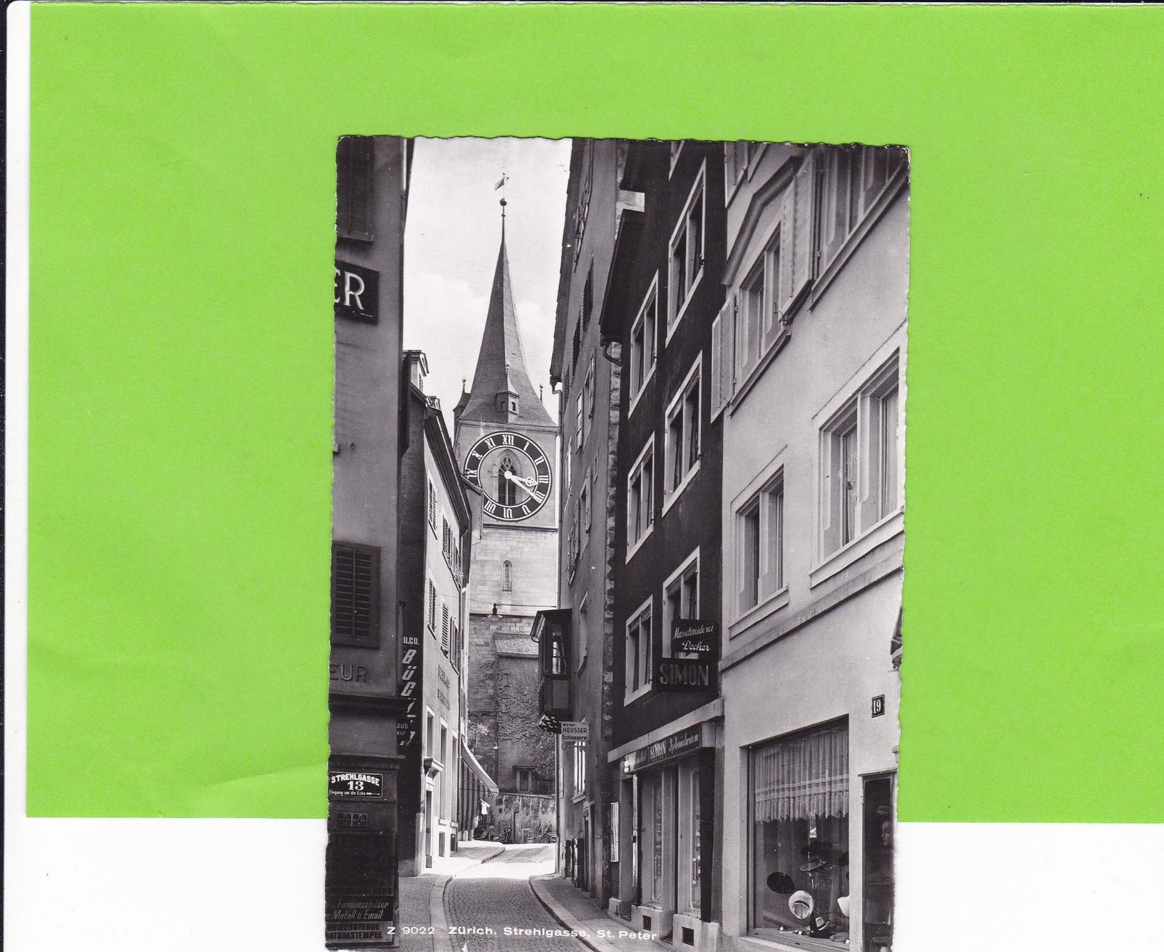 Cartoline postali: Zürich-Strehlgasse – Usato da St. Peterzell venduto da neckertal
