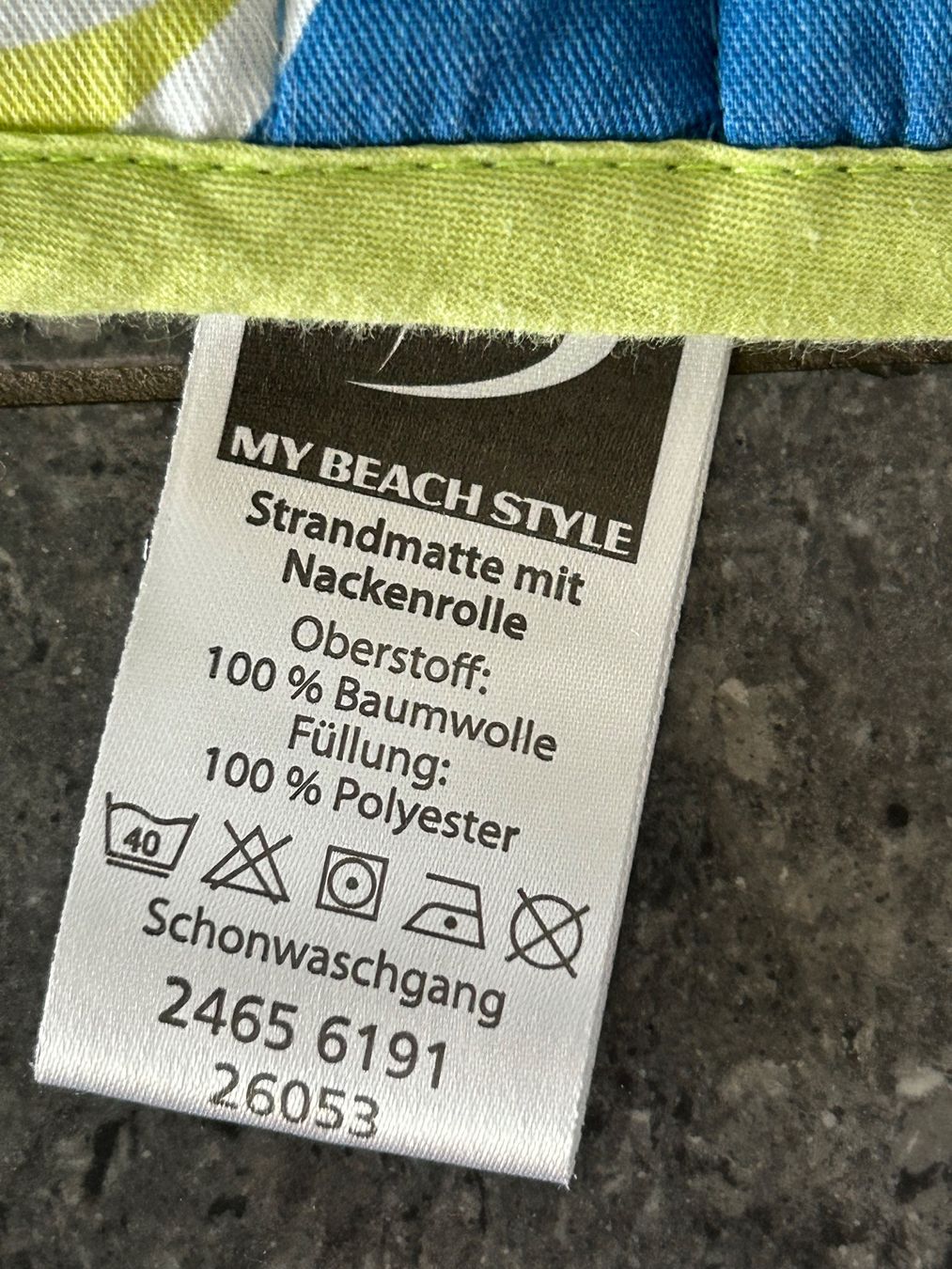 Tappetini fitness: Strandmatte mit Nackenrolle – Usato da Schötz venduto da chousan 3
