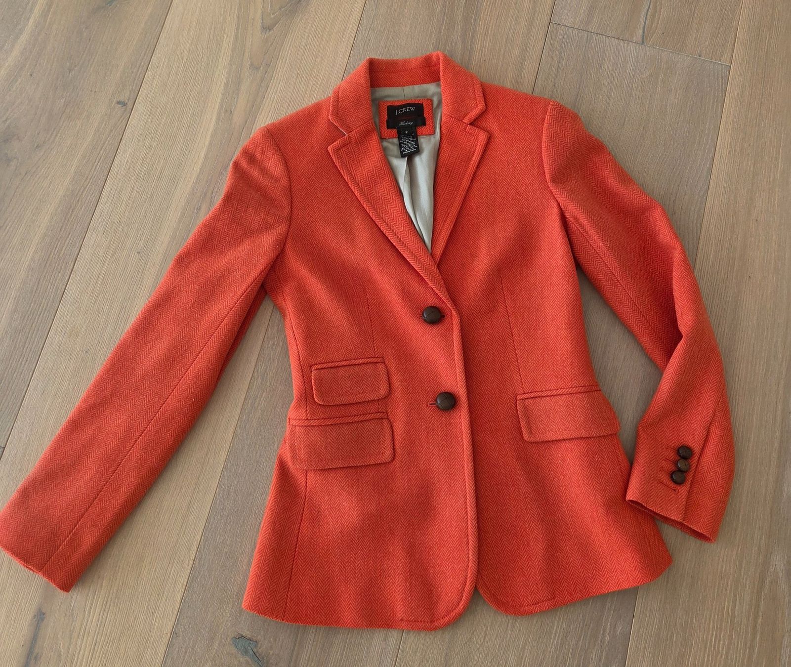 J.Crew Giacche: J.Crew Blazer, Gr. 2, Herringbone Wool – Usato da Rüschlikon venduto da tiniweeeny