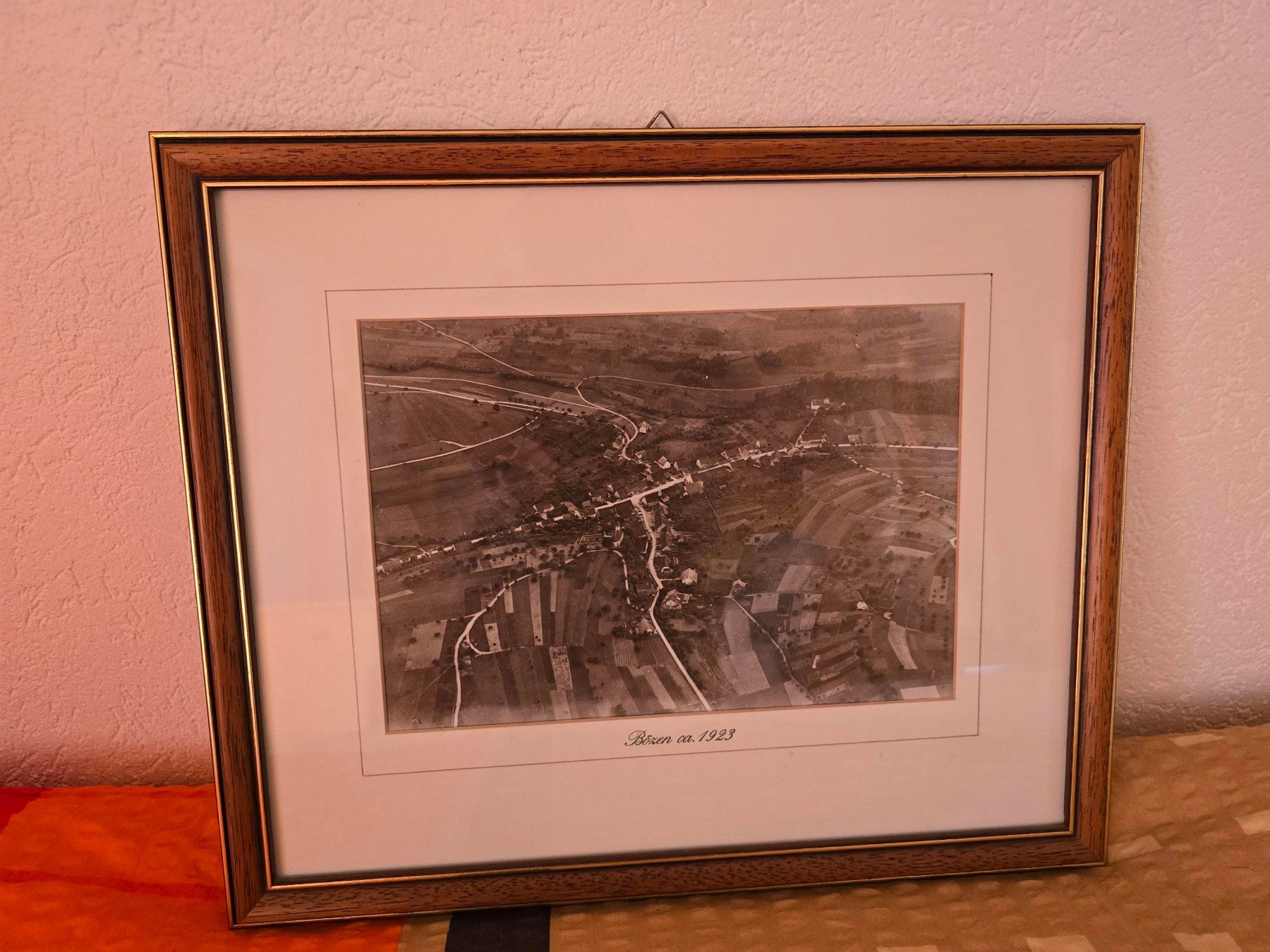 Poster & Bilder: Luftaufnahme Mittelholzer Bözen 1923 – Gebraucht aus Bözen von Maerchenprinz