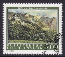 Liechtenstein: ZNr. 1155 (Maler: Eugen Verling, 1999)