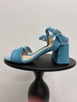 Shoe the Bear Sandalen blau Gr. 36 Leder Blockabsatz
