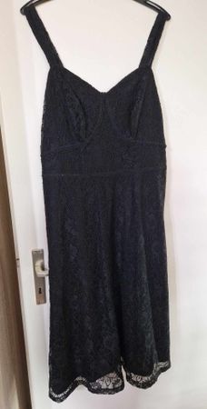 Abendkleid mit Glitzer zu verkaufen Neuwertig Gr. 48 schwarz