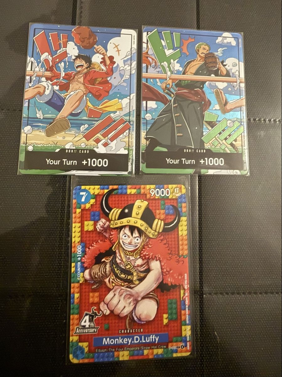 Bandai Carte collezionabili: One Piece Karten Monkey D. Luffy 4th Anniversary  – Nuovo (secondo la descrizione) da Horgen venduto da haz_8ldx