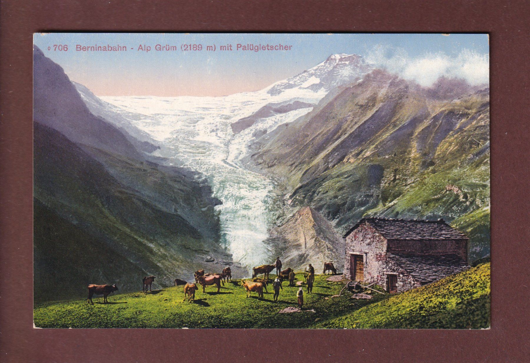 Cartoline postali: Berninabahn - ALP GRÜM - Palügletscher – Usato da Pully venduto da nicecards