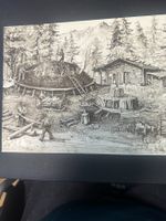 Ballenberg, Lithografie Gustav Ritschard