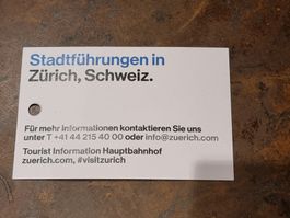 Gutschein private Stadtführungen Zürich (10%)