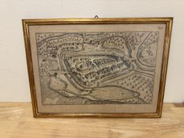 Historischer Bild von Liestal Baselland gerahmt 