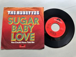RUBETTES tolle Single Sugar Baby Love Kult Top Hit Glam 70's