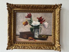 Auguste Bachelin (1830-1891) Nature morte de fleurs