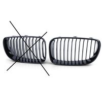Nieren Grill / Kühlergrill Schwarz Glanz BMW 1er E81 E82 E87