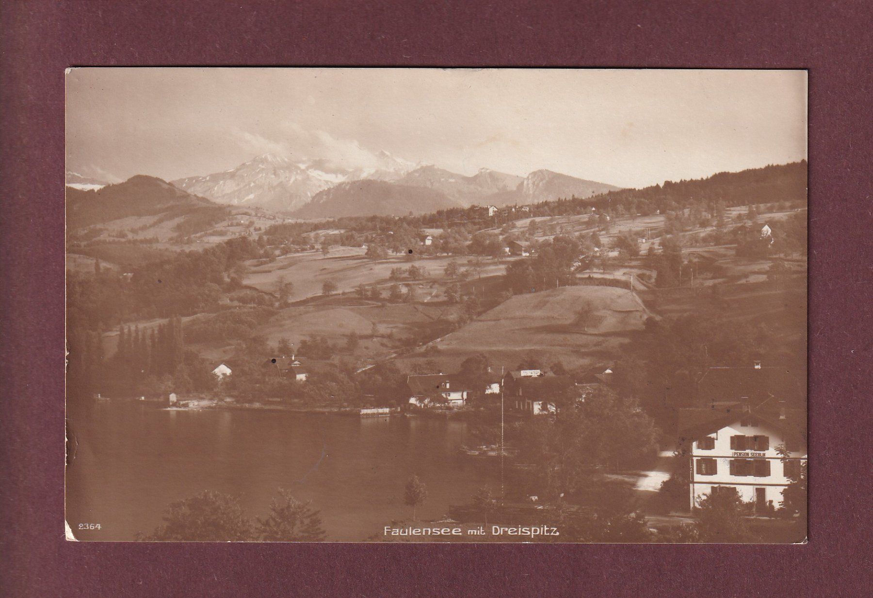 Ansichtskarten: FAULENSEE - Dreispitz - 1917 – Gebraucht aus Pully von nicecards