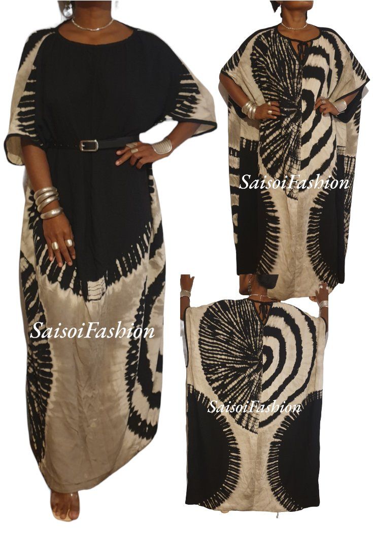 Vestiti: Sommer blackWax Batik Handmade Klassisch-elegantes Maxikleid – Nuovo e nell'imballaggio originale da Ebmatingen venduto da SaisoiFashion 1