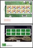 2008 beide Kleinbogen "Europameisterschaft" auf FDC