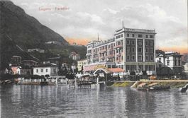 Lugano Paradiso Hôtel Europe coloriert