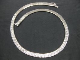 Vintage Kette Collier Silber 835 rhodiniert