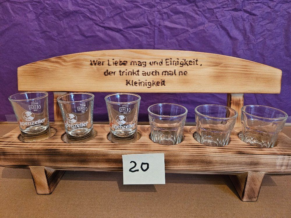Articoli in legno: Schnapsbänkli aus Tannenholz – Nuovo e nell'imballaggio originale da Steinach venduto da HD1966 6