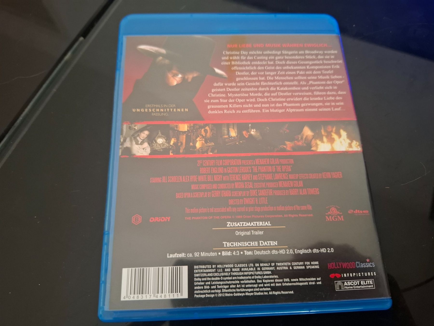 Tutti i DVDs: Phantom of the Opera (Robert Englund) – Usato da Frauenfeld venduto da Frankenstein01 1
