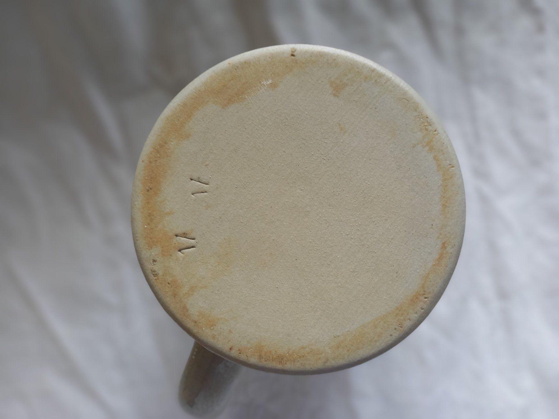 Gläser: Chope de bière ancienne en grès de Beauregard – Gebraucht aus Rossens FR von Souris1 6