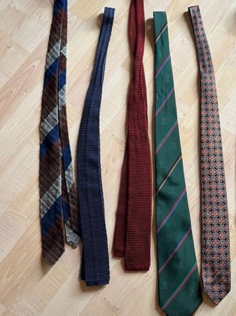 Set Vintage Ties 80s Krawatten