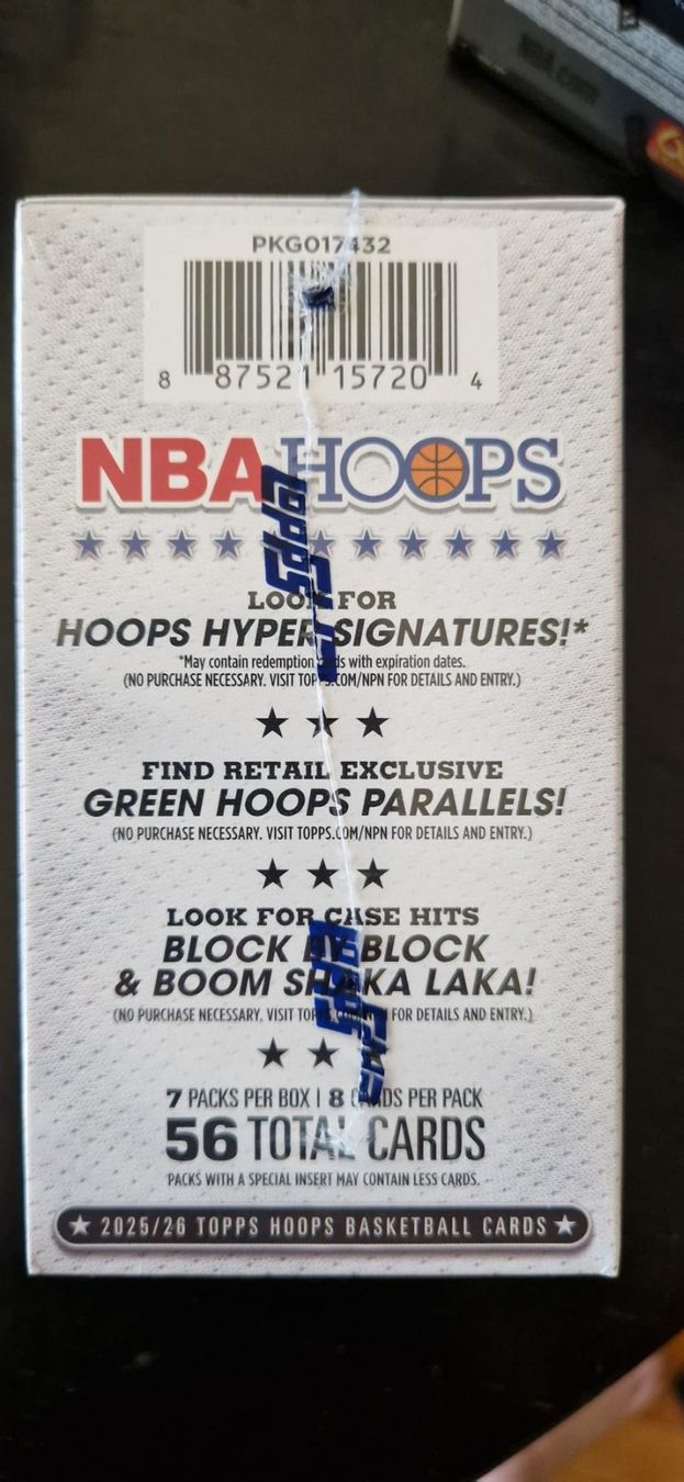 Topps Carte collezionabili: Blaster box de Topps nba hoops 2025-2026 NBA – Usato da Lutry venduto da SwissBBCards 2