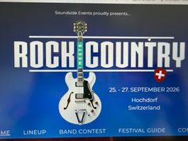 2x Rock Meets Country 2026 I 1-Tagespass Freitag, 25.09.26