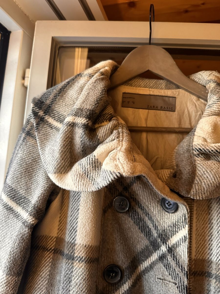 Zara Mäntel: Wintermantel Kariert Grau Zara – Gebraucht aus Zürich von BettinaMarie2308 2