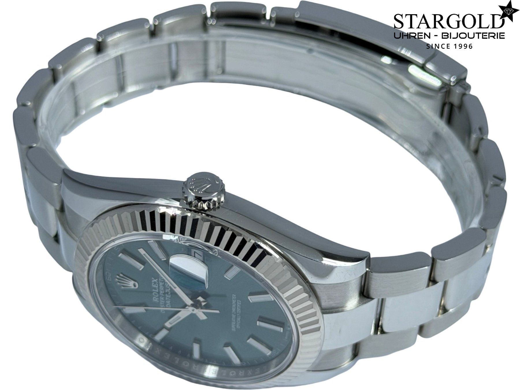 Rolex Montres: Rolex Datejust 41 Mintgrün - 126334 – D'occasion à Zürich par Stargold-Uhren 6