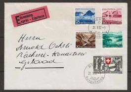 1952 : Express FDC Pro Patria Serie : KP 150.--