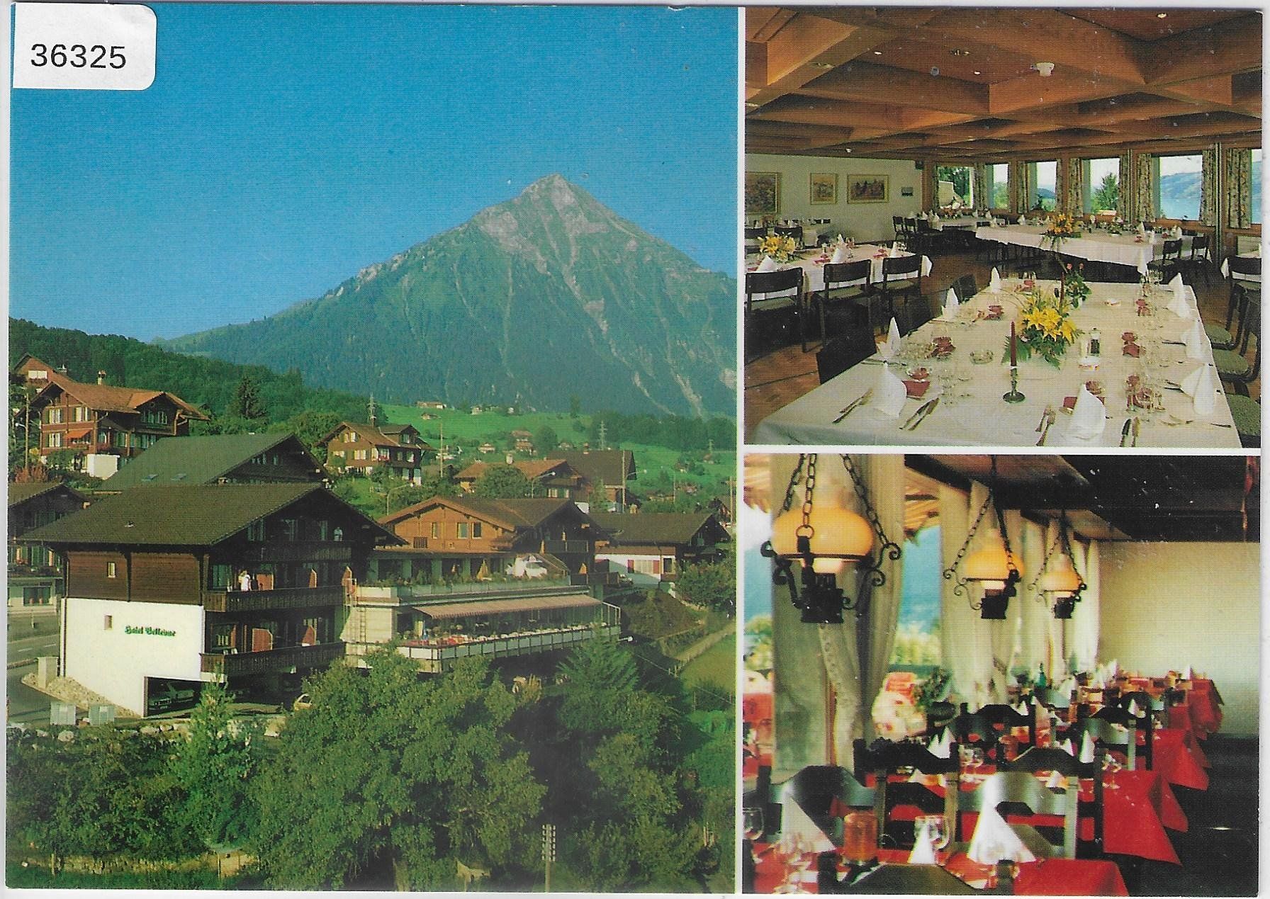 Cartoline postali: Hotel-Restaurant Bellevue-Bären - Krattigen – Usato da Ettingen venduto da Kartenplanet