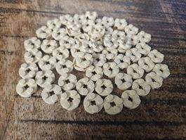 lego 4032 lot de 60 pièces Tan Plate, Round 2 x 2 with Axle