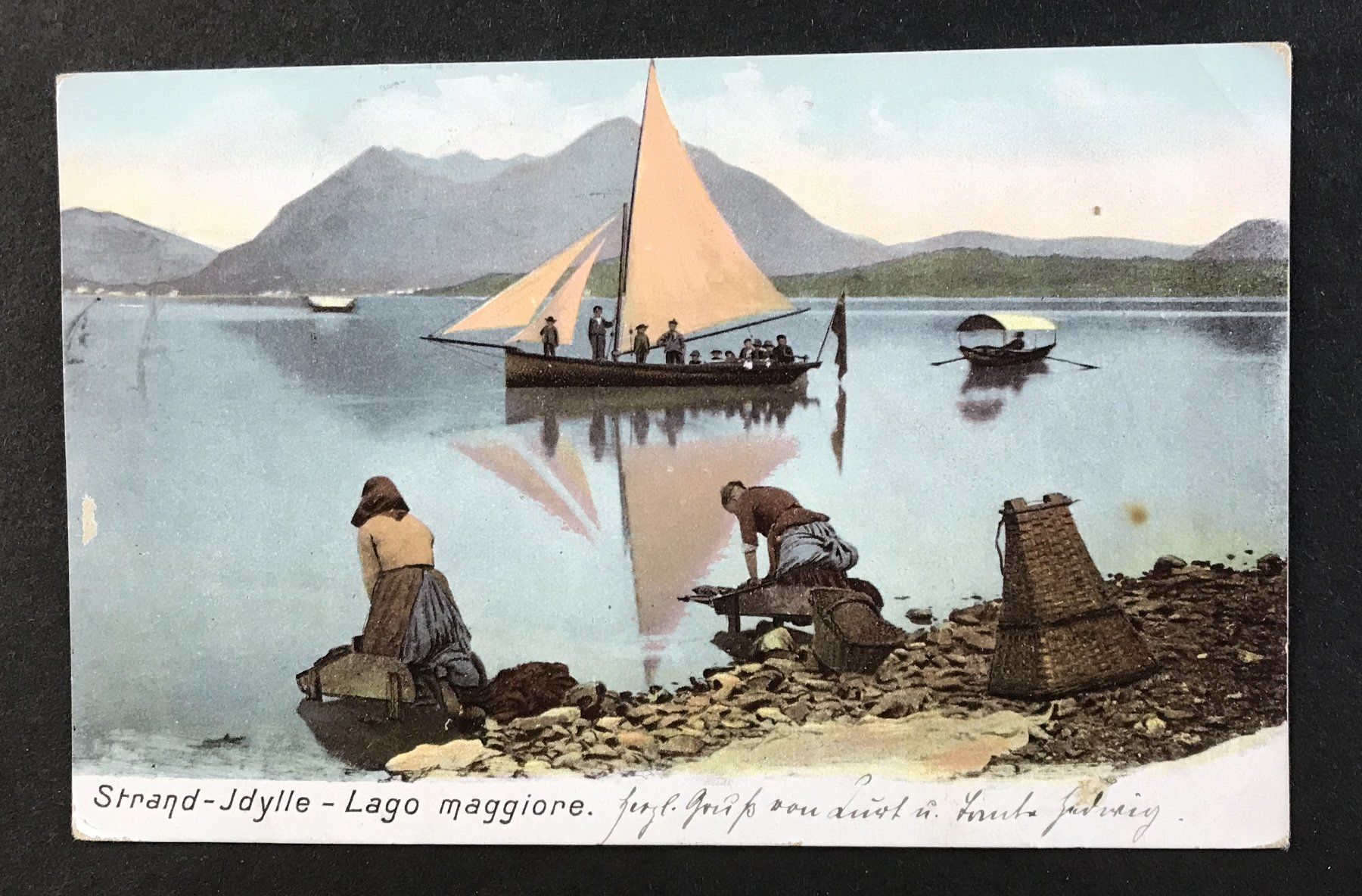 Cartoline postali: ANSICHTSKARTE LAGO MAGGIORE – Usato da Ostermundigen venduto da wini63