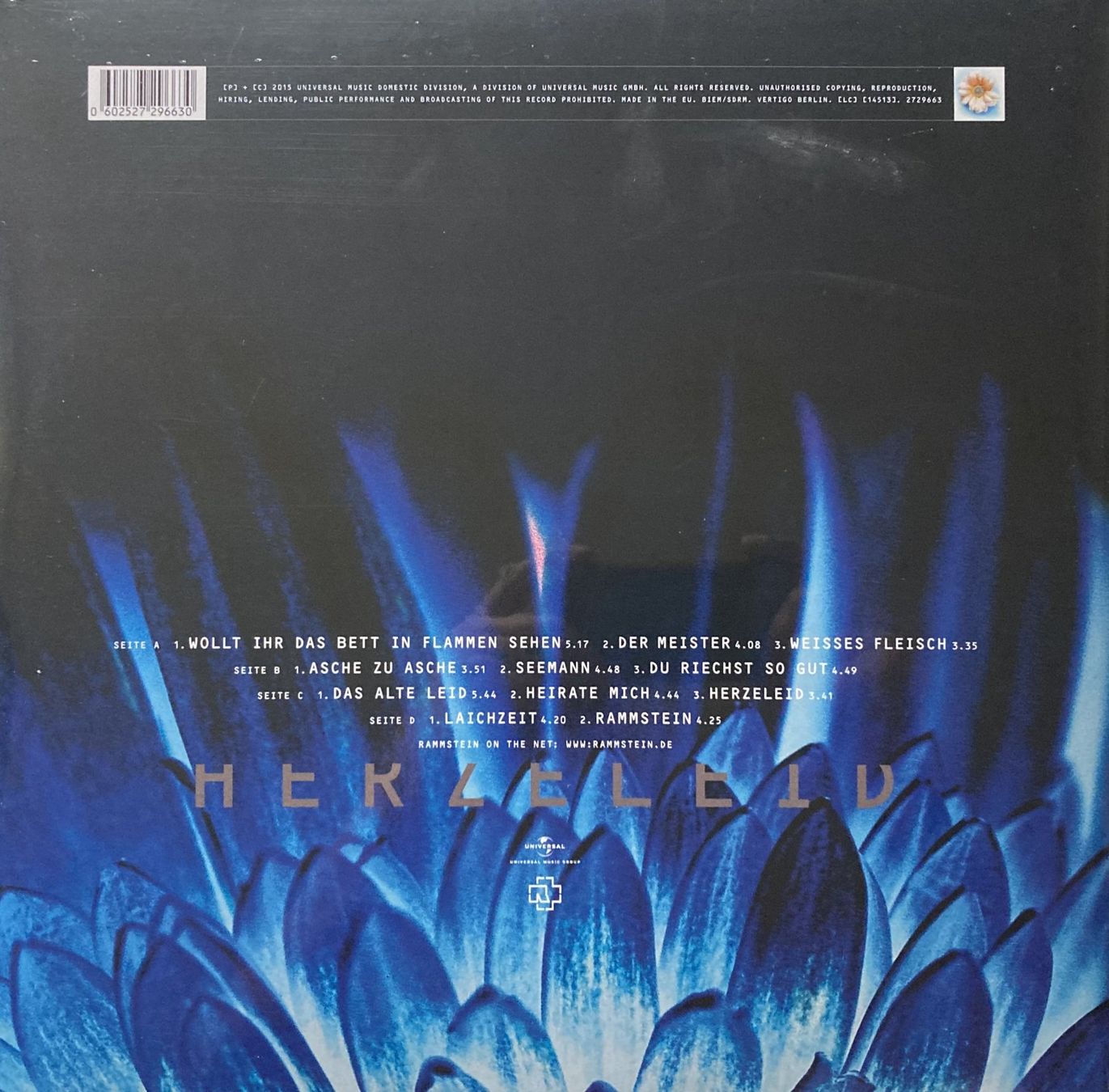 Schallplatten: RAMMSTEIN - HERZELEID – Neu und originalverpackt aus Bottens von hotter-than-hell 1
