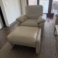 Echtleder Sofa und 2 Sessel Pfister