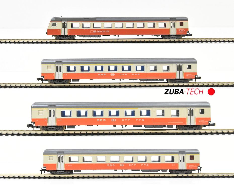 Minitrix 4x EW III Personenwagen Swiss Express SBB Spur N Kaufen Auf