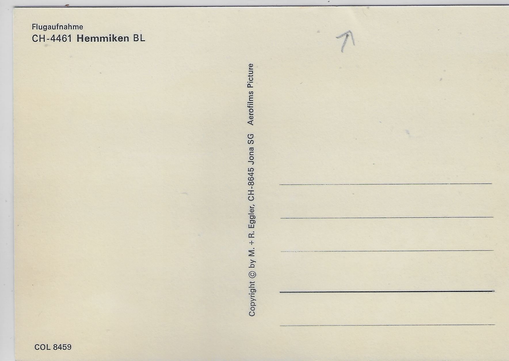 Cartoline postali: Flugaufnahme Hemmiken BL – Antico da Ettingen venduto da Kartenplanet 1