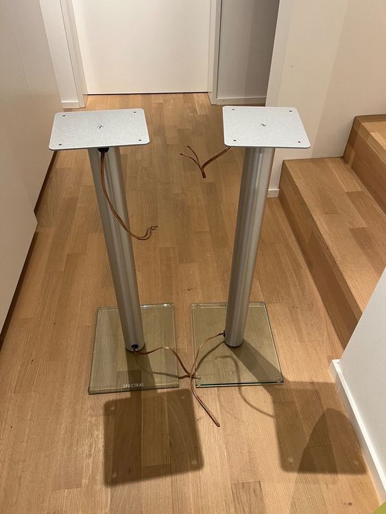 Lautsprecherständer Aus Metall, 2 Stück – Montageplatte 110x80 Mm, Für PA-, DJ- & Studio-Lautsprecher