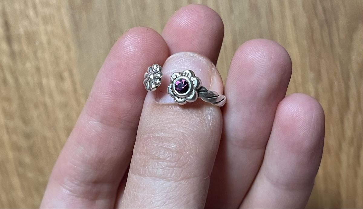 Anelli: Bague en argent 925 ajustable – Usato da Biel/Bienne venduto da Fjollushe 1