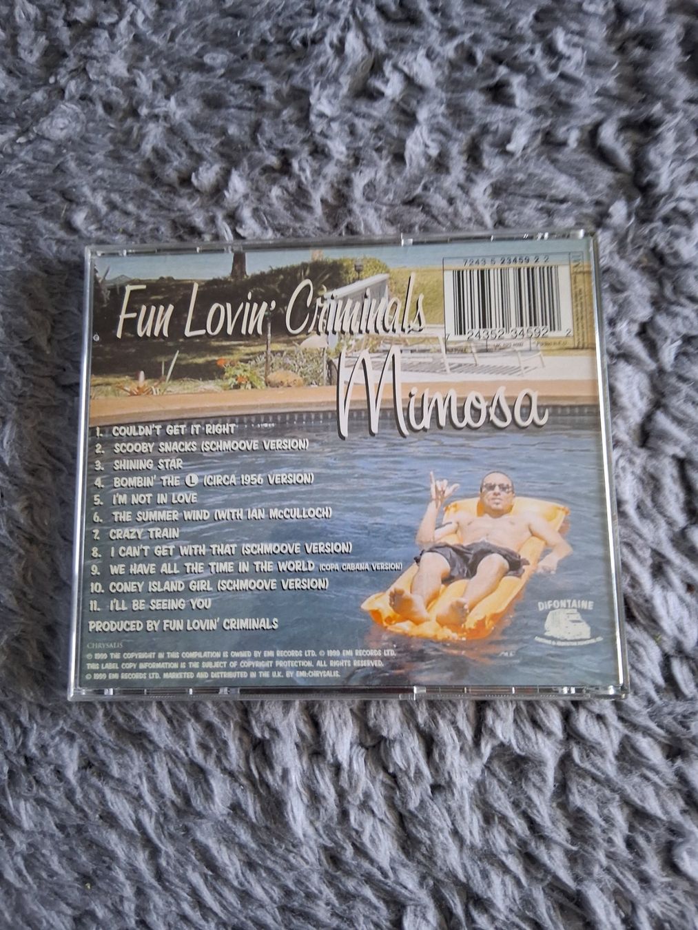 CD: FUN LOVIN' CRIMINALS     MIMOSA    CD – Usato da Wetzikon ZH venduto da Ramones01 1