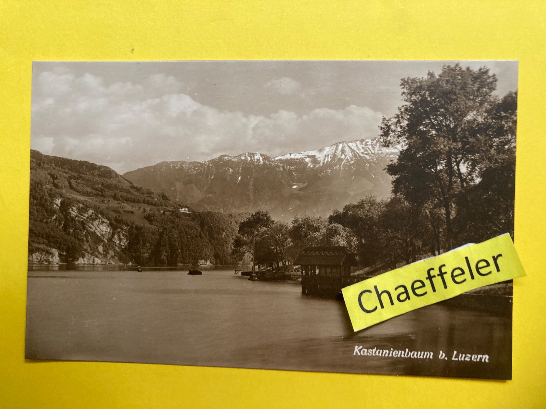 Ansichtskarten: Kastanienbaum bei Luzern – Gebraucht aus Zürich von Chaeffeler