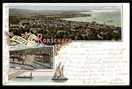 Litho Rorschach, Panorama und Bahnhof