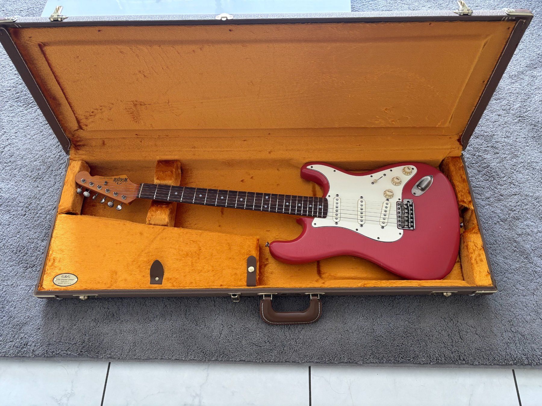 Strumenti musicali: Whitfill Custom Strat Style Fiesta Red – Usato da Kriens venduto da freeman777 8