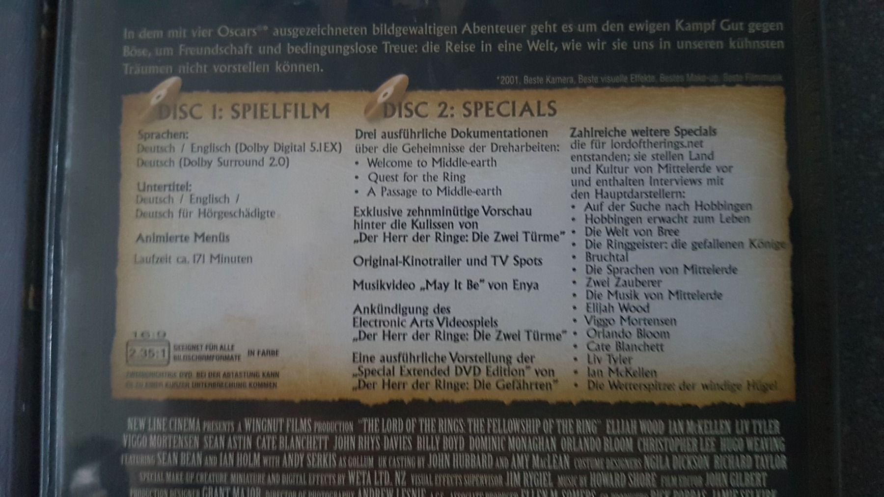 Tutti i DVDs: DVD Herr der Ringe Trilogie – Usato da Oetwil am See venduto da fineli2 3