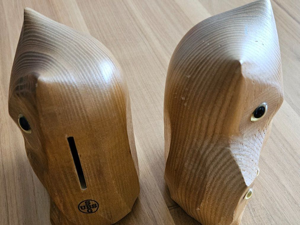 Salvadanai: Alte UBS Sparkässeli  aus Holz – Usato da Glis venduto da dupont29 3
